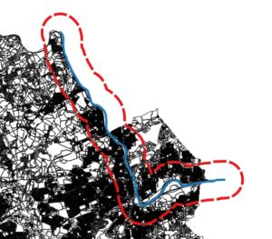 Partial map of Lehigh County and River